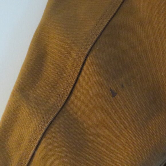 VINTAGE CARHARTT Mens Blanket Lined Duck Barn Chore Jacket Made in USA Utility - Picture 12 of 16